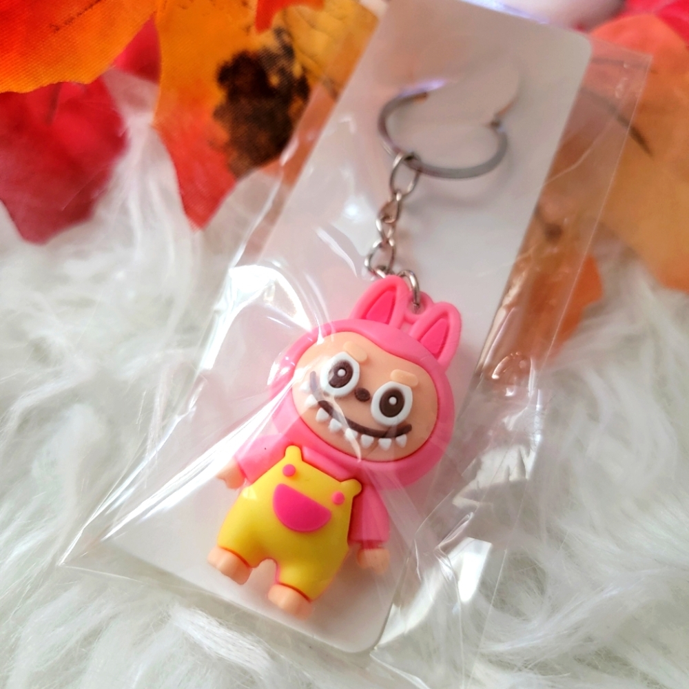Cute Mini Monster Action Figure Keychain Bag Charm